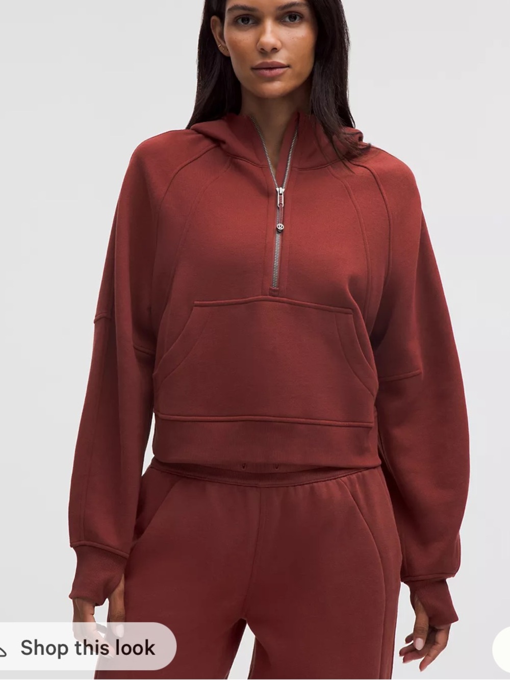 Lululemon Scuba oversized 1/2 zip hoodie